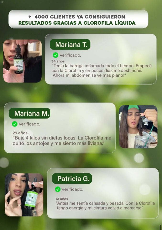 CLOROFILA LIQUIDA-ENERGIA NATURAL Y DESINTOXICANTE